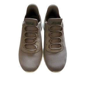 Skechers Slip-ins BOBS Taupe Dream Walkers – Memory Foam Magic, Size 7.5!"